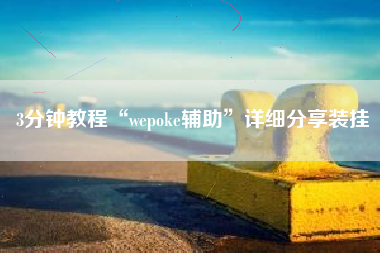 3分钟教程“wepoke辅助”详细分享装挂
