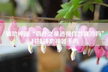 辅助神器“德扑之星透视作弊真的吗”科技辅助神器手机