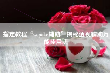 指定教程“wepoke辅助”揭秘透视辅助万能挂用法
