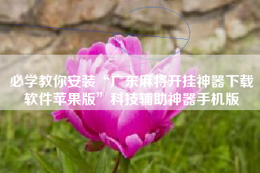 必学教你安装“广东麻将开挂神器下载软件苹果版”科技辅助神器手机版