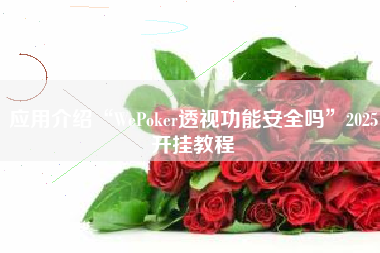应用介绍“WePoker透视功能安全吗”2025开挂教程