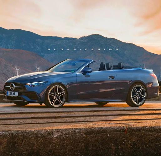 四座敞篷跑车 奔驰敞篷车