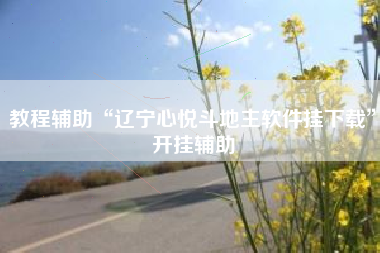 教程辅助“辽宁心悦斗地主软件挂下载”开挂辅助